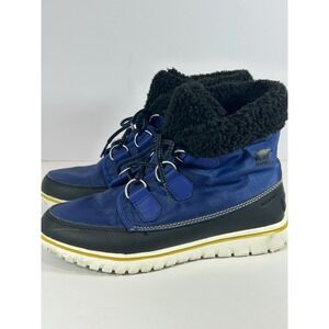Sorel Cozy Carnival Waterproof Boots in Blue Women's Size 8.5 NL2297